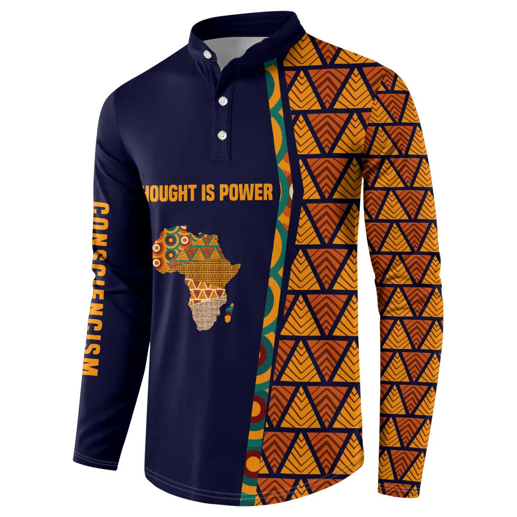 Kwame Nkrumah Ghana Button Sweatshirt African Map Pattern Design and Economic Freedom Quote Tribute