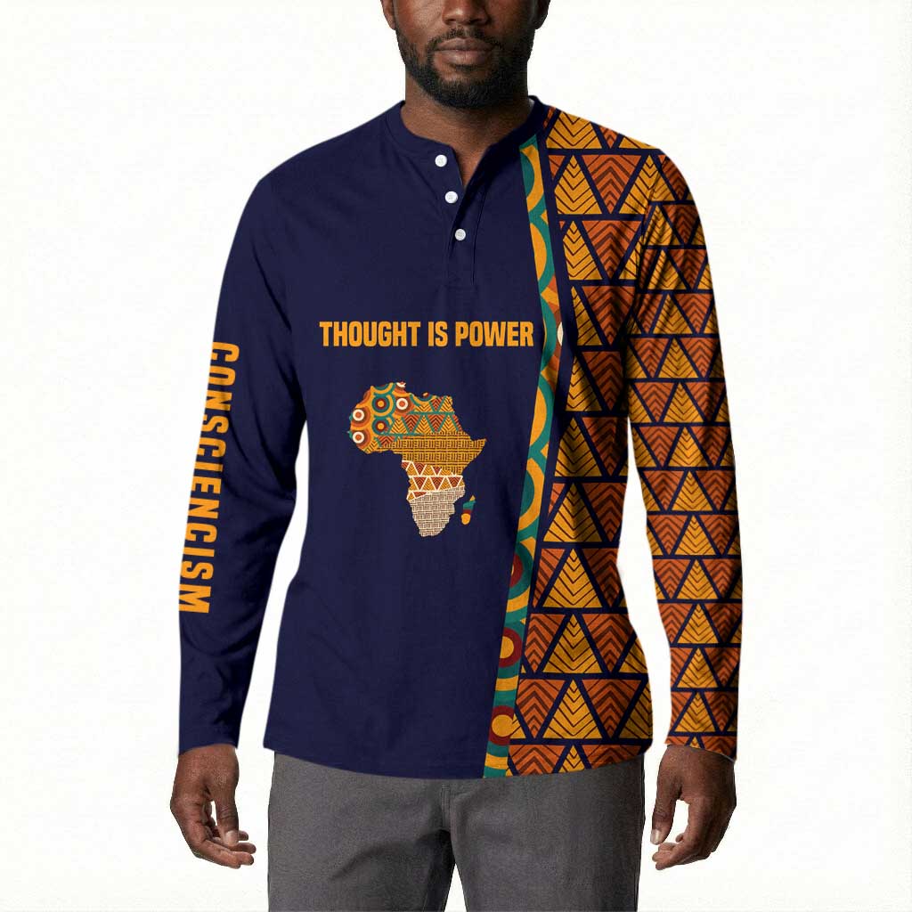 Kwame Nkrumah Ghana Button Sweatshirt African Map Pattern Design and Economic Freedom Quote Tribute