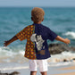 Kwame Nkrumah Ghana Kid Hawaiian Shirt African Map Pattern Design and Economic Freedom Quote Tribute - African Pride