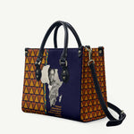 Kwame Nkrumah Ghana Leather Bag African Map Pattern Design and Economic Freedom Quote Tribute - African Pride