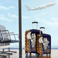 Kwame Nkrumah Ghana Luggage Cover African Map Pattern Design and Economic Freedom Quote Tribute - African Pride