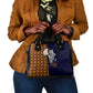 Kwame Nkrumah Ghana Shoulder Handbag African Map Pattern Design and Economic Freedom Quote Tribute - African Pride