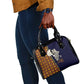 Kwame Nkrumah Ghana Shoulder Handbag African Map Pattern Design and Economic Freedom Quote Tribute - African Pride
