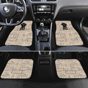 Kwame Nkrumah Car Mats with Raised Fist Design and Independence Quote Ghana 1957 Tribute - African Pride