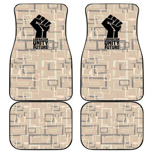 Kwame Nkrumah Car Mats with Raised Fist Design and Independence Quote Ghana 1957 Tribute - African Pride