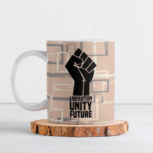 Kwame Nkrumah Ceramic Mug with Raised Fist Design and Independence Quote Ghana 1957 Tribute - African Pride