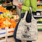 Kwame Nkrumah Grocery Bag with Raised Fist Design and Independence Quote Ghana 1957 Tribute - African Pride