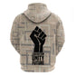 Kwame Nkrumah Hoodie with Raised Fist Design and Independence Quote Ghana 1957 Tribute - African Pride