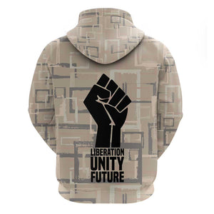 Kwame Nkrumah Hoodie with Raised Fist Design and Independence Quote Ghana 1957 Tribute - African Pride