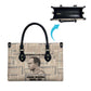 Kwame Nkrumah Leather Bag with Raised Fist Design and Independence Quote Ghana 1957 Tribute - African Pride