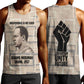 Kwame Nkrumah Men Tank Top with Raised Fist Design and Independence Quote Ghana 1957 Tribute - African Pride