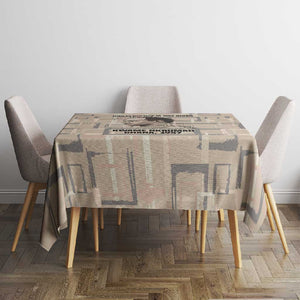 Kwame Nkrumah Tablecloth with Raised Fist Design and Independence Quote Ghana 1957 Tribute - African Pride