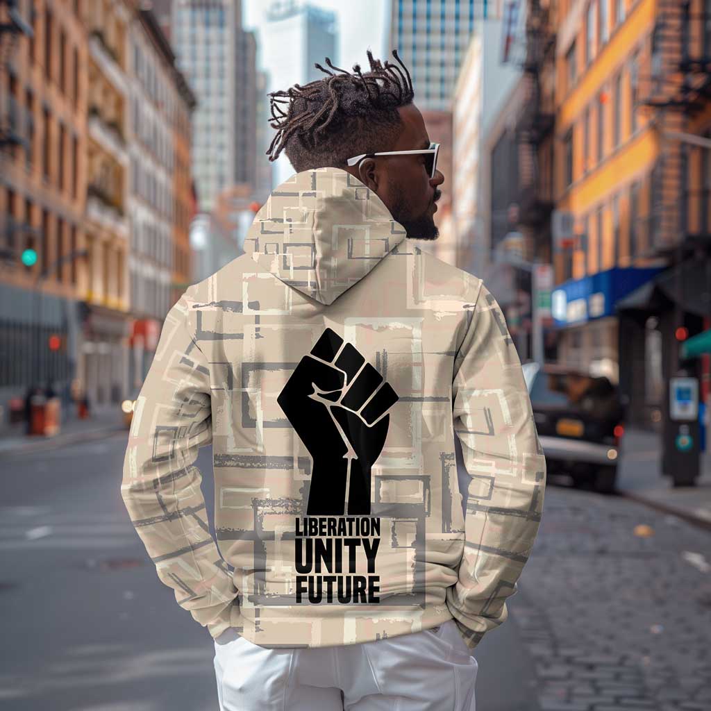 Kwame Nkrumah Zip Hoodie with Raised Fist Design and Independence Quote Ghana 1957 Tribute - African Pride