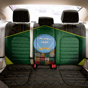 Mali Map Back Car Seat Cover Vulture in Gliding Flight - African Patterns Design
