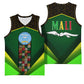 Mali Map Basketball Jersey Vulture in Gliding Flight - African Patterns Design TS04