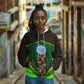 Mali Map Hoodie Vulture in Gliding Flight - African Patterns Design