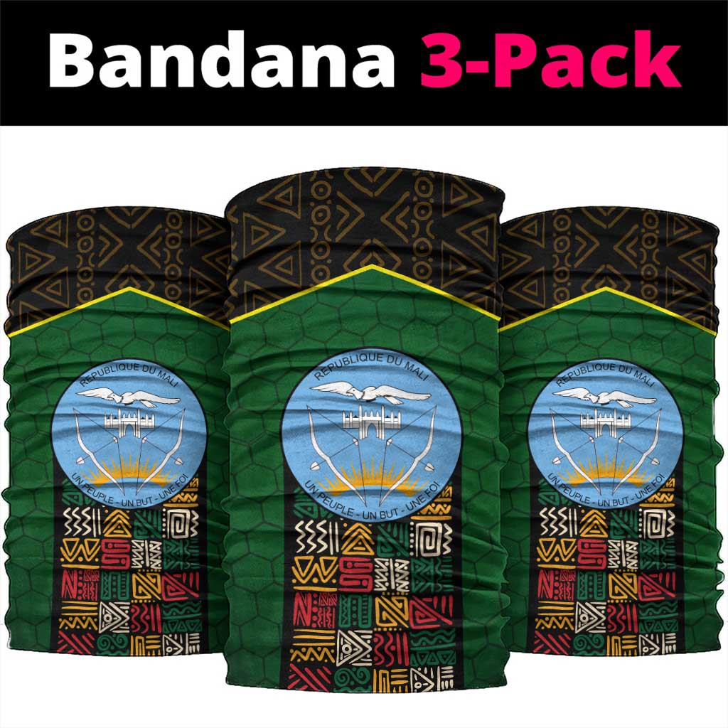 Mali Map Neck Gaiter Vulture in Gliding Flight - African Patterns Design TS04