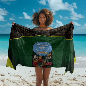 Mali Map Sarong Vulture in Gliding Flight - African Patterns Design