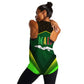 Mali Map Women Racerback Tank Vulture in Gliding Flight - African Patterns Design