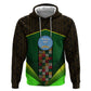 Mali Map Zip Hoodie Vulture in Gliding Flight - African Patterns Design
