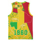 Mali in My Heart Basketball Jersey Map with National Flag Colors TS04