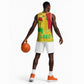 Mali in My Heart Basketball Jersey Map with National Flag Colors TS04