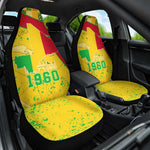 Mali in My Heart Car Seat Cover Map with National Flag Colors