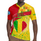 Mali in My Heart Rugby Jersey Map with National Flag Colors