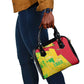 Mali in My Heart Shoulder Handbag Map with National Flag Colors
