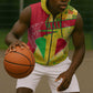 Mali in My Heart Sleeveless Zip Hoodie Map with National Flag Colors - African Pride