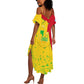 Mali in My Heart Summer Maxi Dress Map with National Flag Colors
