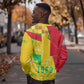 Mali in My Heart Sweatshirt Map with National Flag Colors