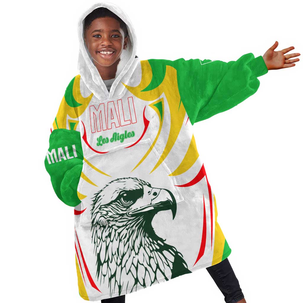 Mali Les Aigles Football Kid Wearable Blanket Hoodie Eagles Sporty Style
