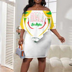 Mali Les Aigles Football Off Shoulder Short Dress Eagles Sporty Style