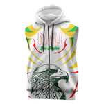 Mali Les Aigles Football Sleeveless Zip Hoodie Eagles Sporty Style - African Pride