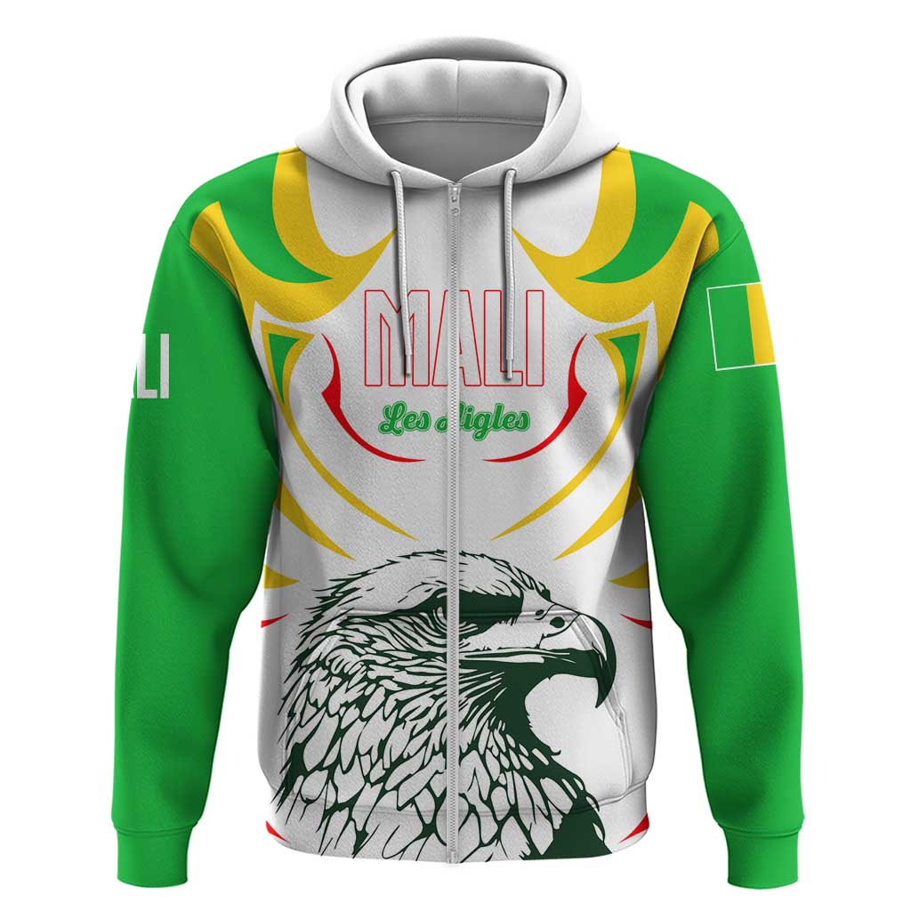 Mali Les Aigles Football Zip Hoodie Eagles Sporty Style
