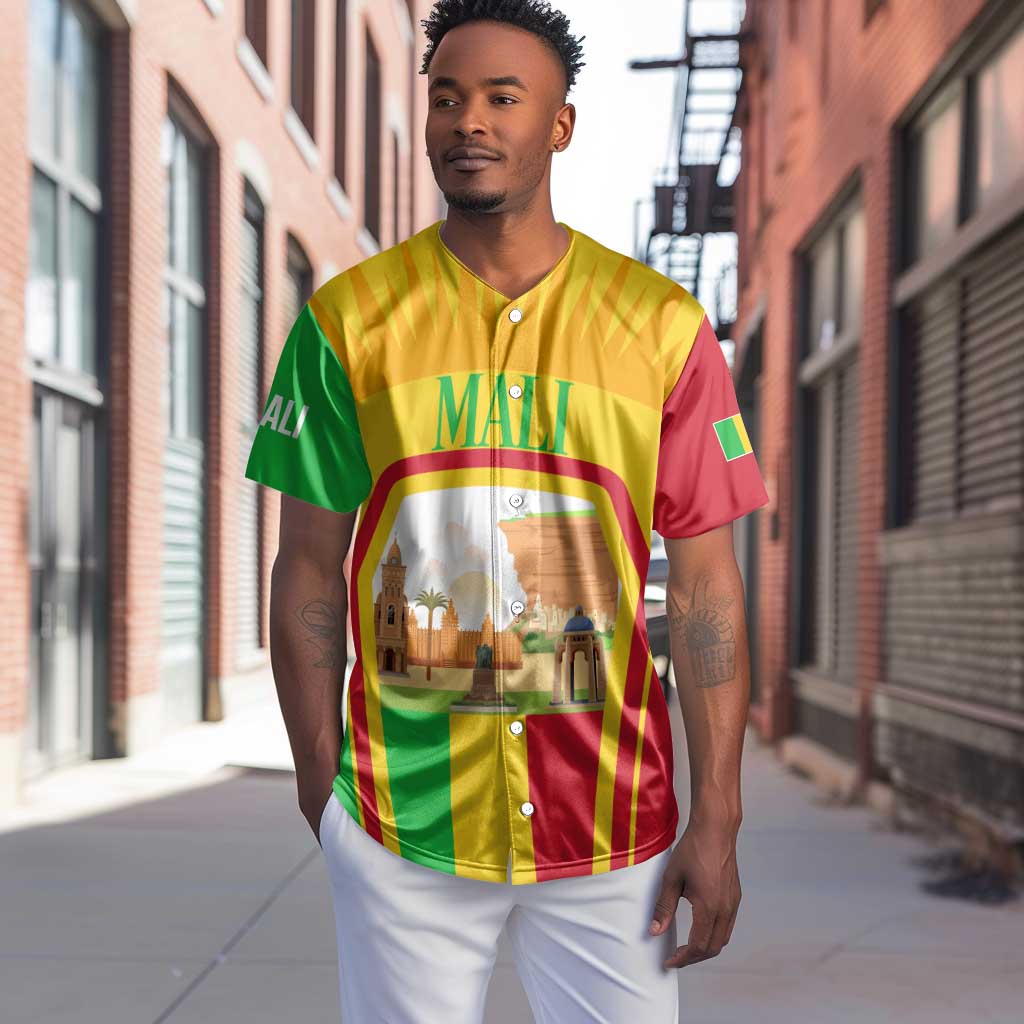 I Love Mali Baseball Jersey Famous Tourist Destinations