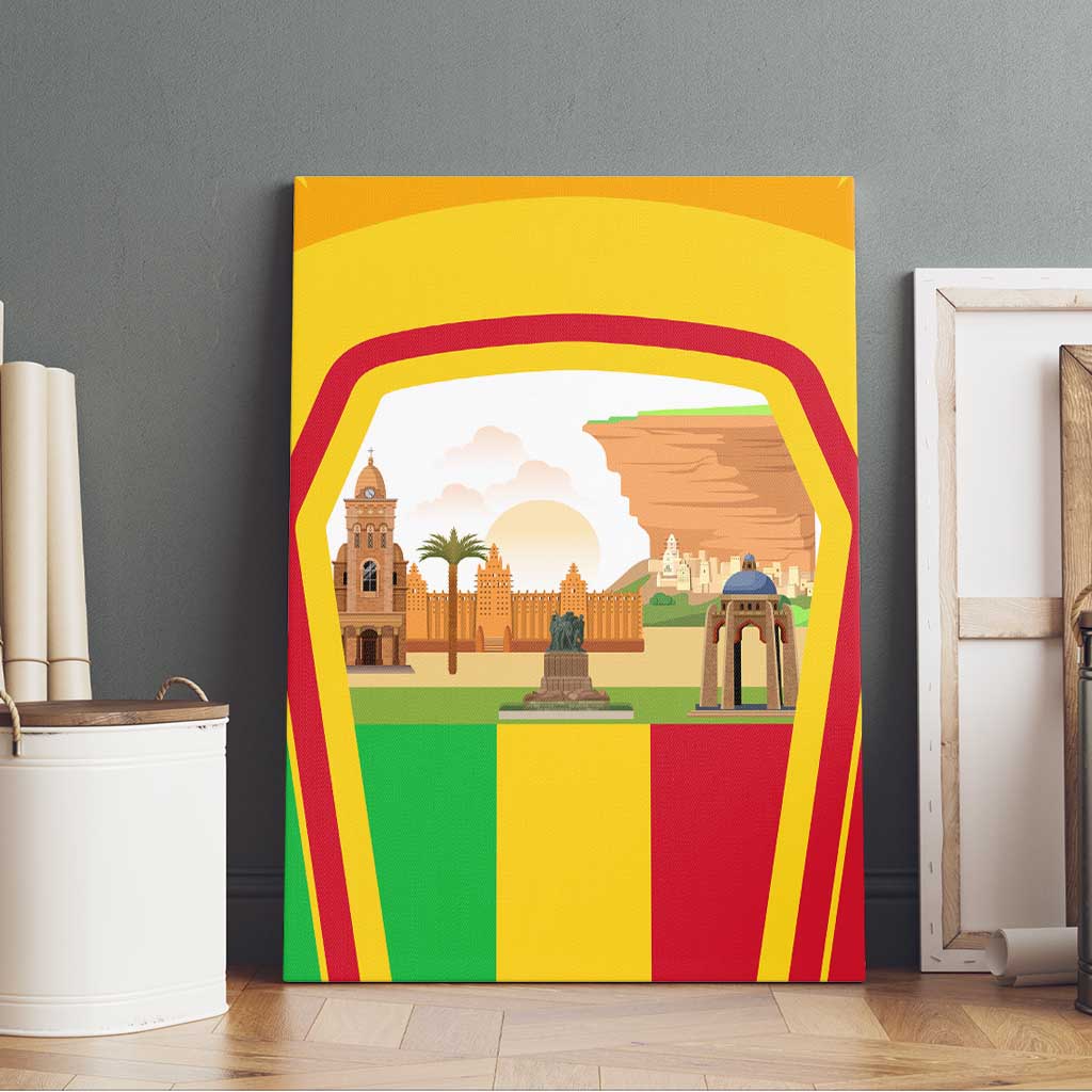 I Love Mali Canvas Wall Art Famous Tourist Destinations