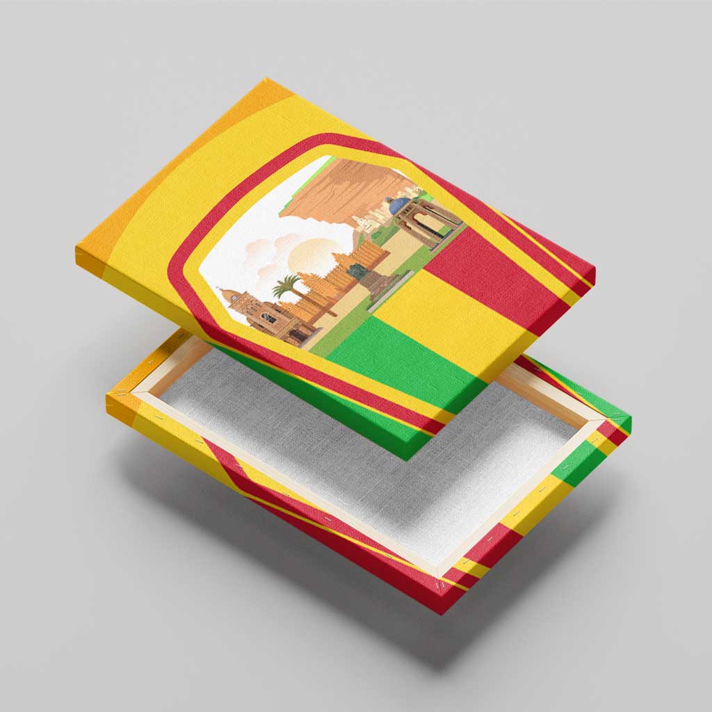I Love Mali Canvas Wall Art Famous Tourist Destinations