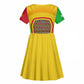 I Love Mali Kid Short Sleeve Dress Famous Tourist Destinations