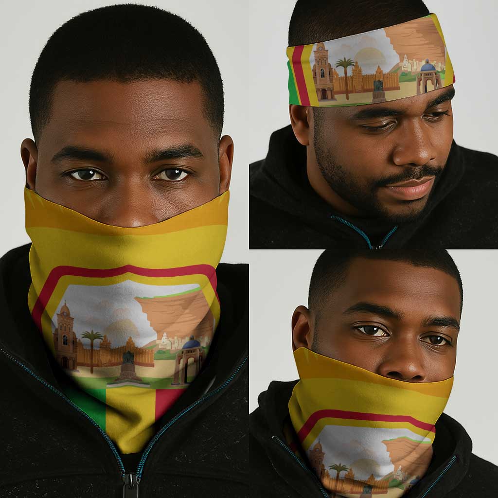 I Love Mali Neck Gaiter Famous Tourist Destinations TS04