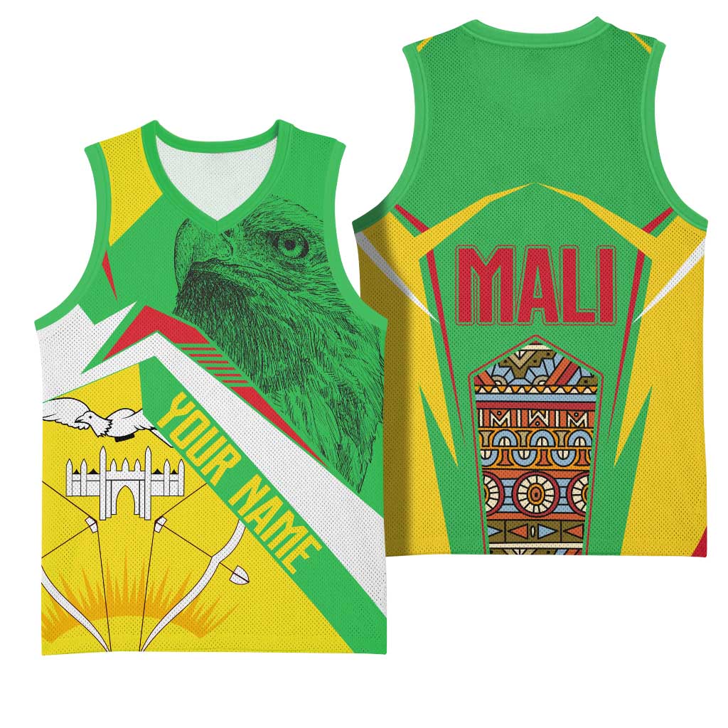 Mali Vulture Eagles Basketball Jersey African Pattern Flag Color TS04