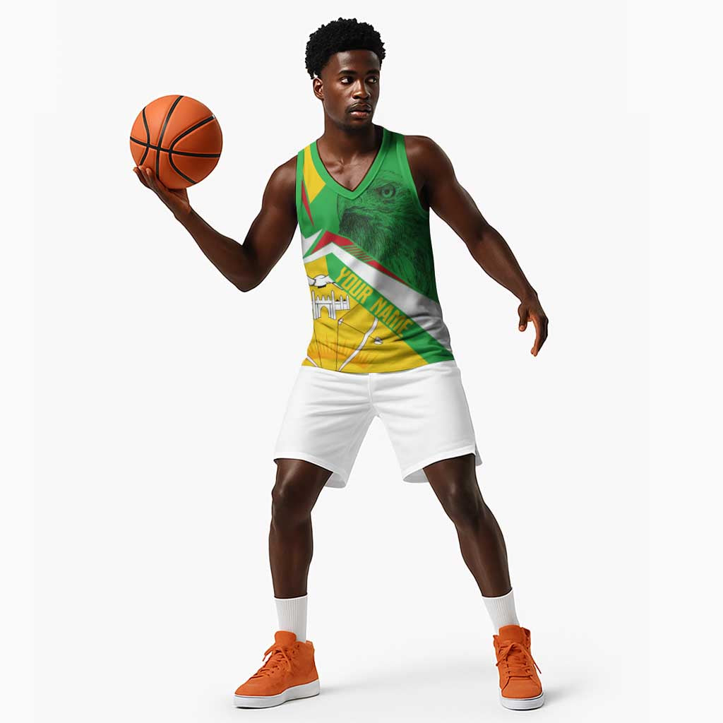 Mali Vulture Eagles Basketball Jersey African Pattern Flag Color TS04