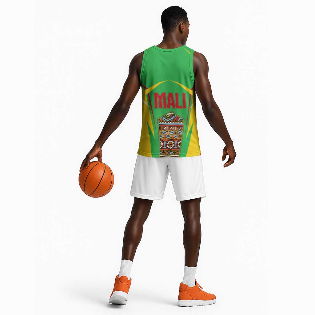 Mali Vulture Eagles Basketball Jersey African Pattern Flag Color TS04