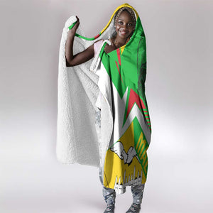 Mali Vulture Eagles Hooded Blanket African Pattern Flag Color