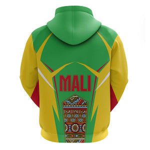 Mali Vulture Eagles Hoodie African Pattern Flag Color