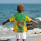 Mali Vulture Eagles Kid Hawaiian Shirt African Pattern Flag Color