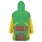 Mali Vulture Eagles Kid Wearable Blanket Hoodie African Pattern Flag Color