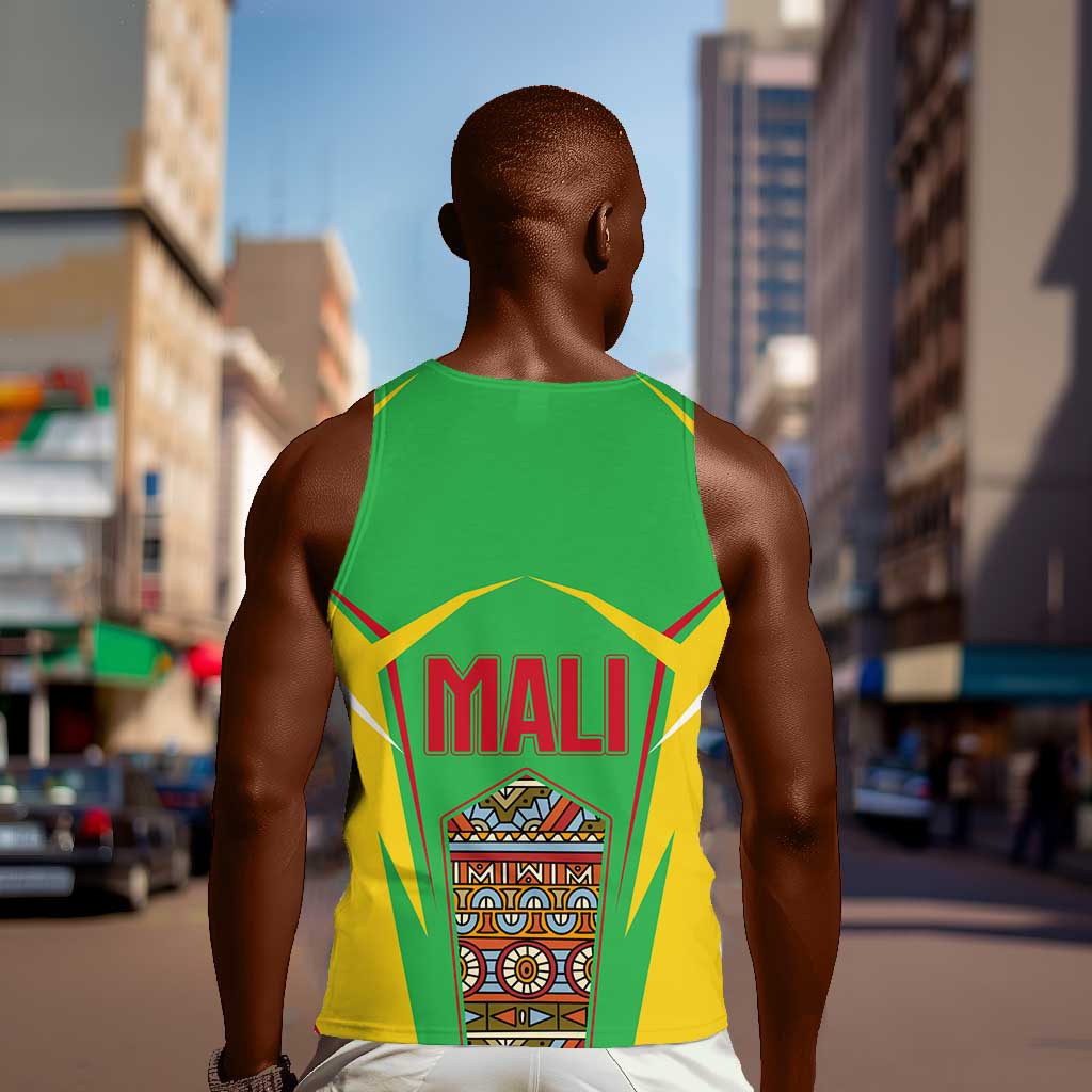 Mali Vulture Eagles Men Tank Top African Pattern Flag Color
