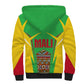 Mali Vulture Eagles Sherpa Hoodie African Pattern Flag Color